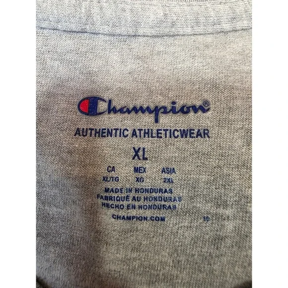 Champion New York Graphic T-Shirt Mens XL Gray Short Sleeve Athletic Tee Logo - Picture 6 of 7